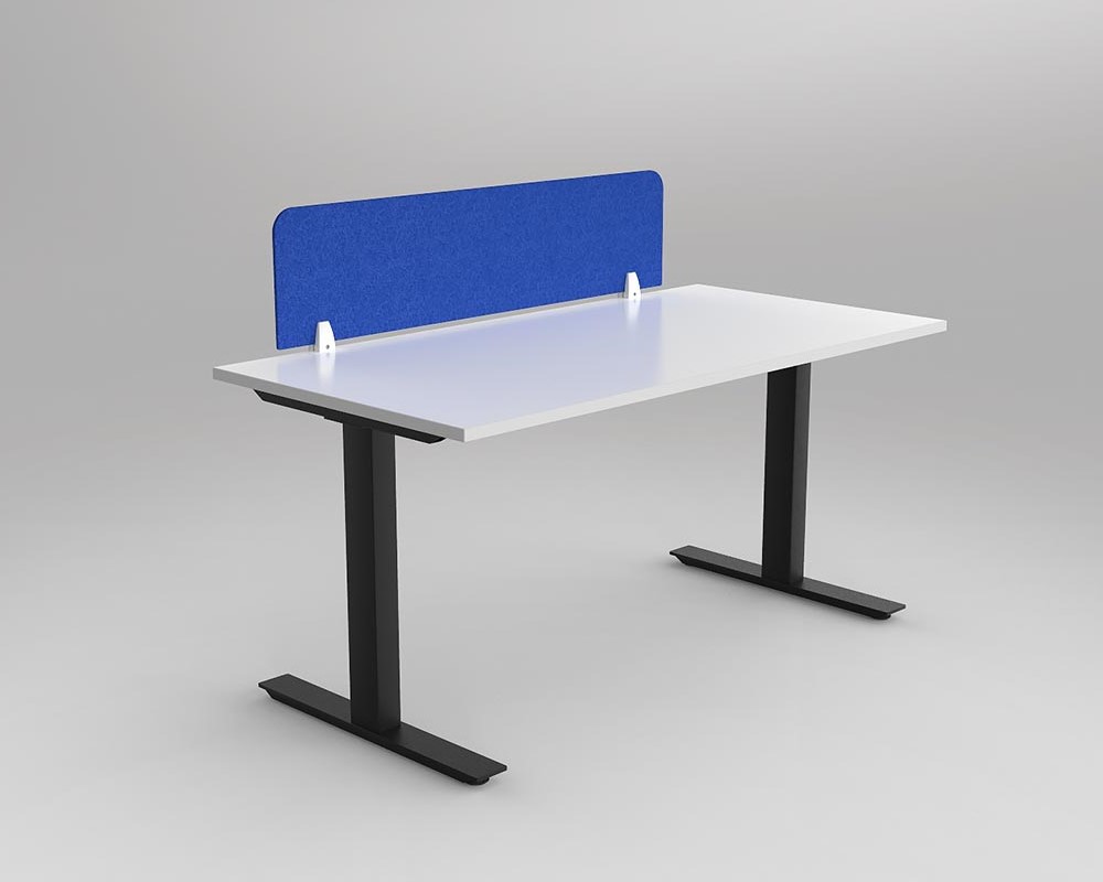 Agile Fixed Height Desk with Acoustic Screen